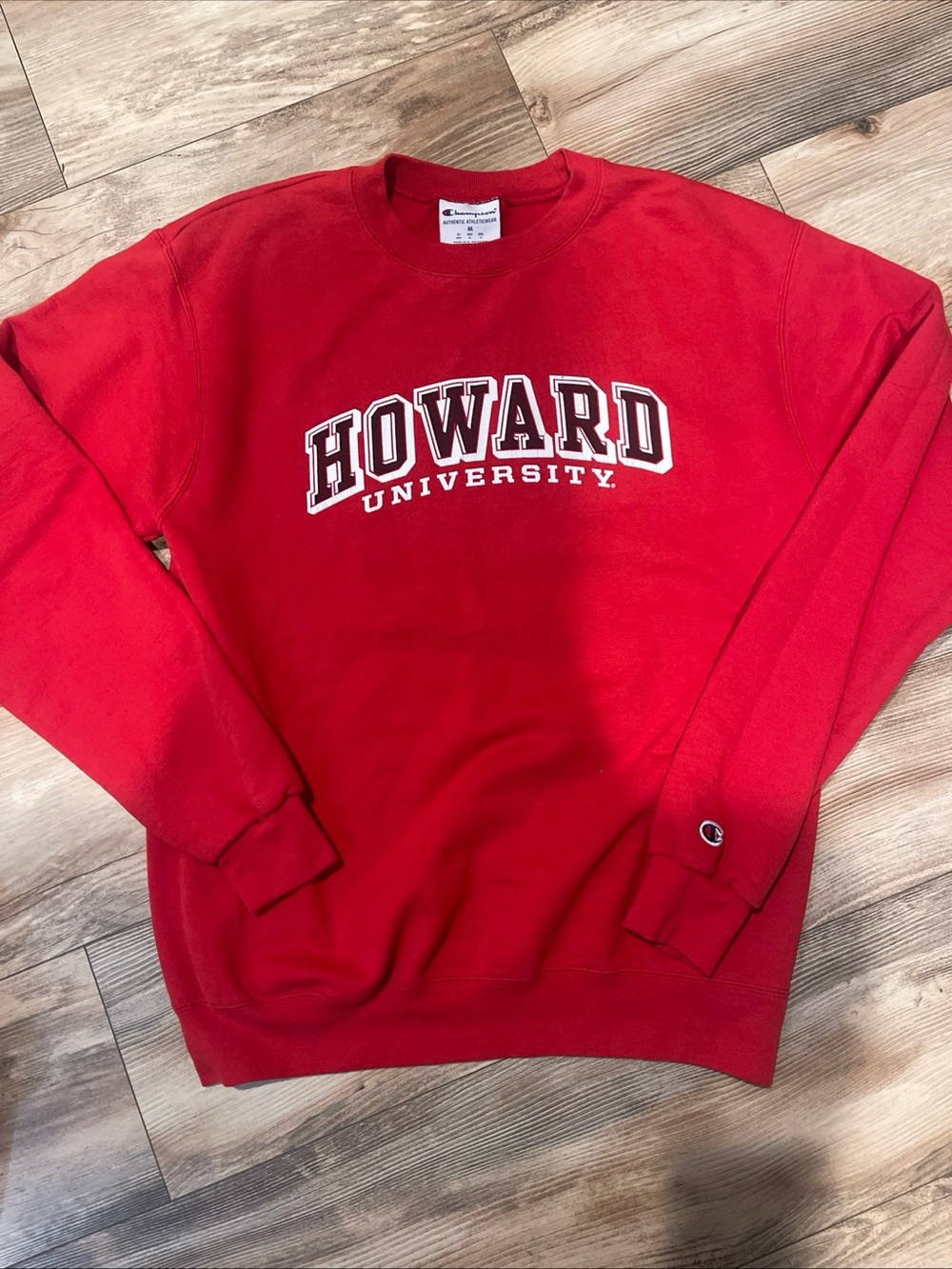 Vintage Y2K Howard University Sweatshirt Adult Medium Red Crewneck Champion